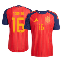 Spain RODRIGO #16 Domov Fotbalový dres Mistrovství světa 2026 - verze pro hráče