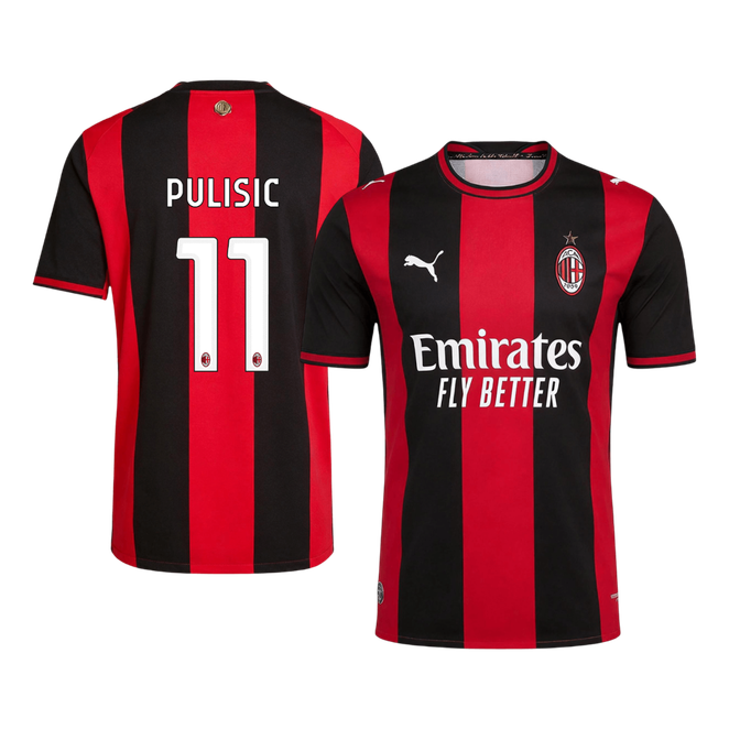AC Milan PULISIC #11 Domov Fotbalový dres 2026/27 - verze pro hráče