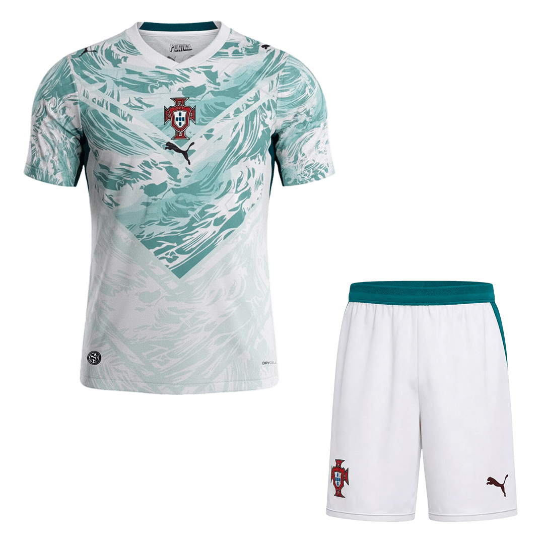 Pánské Portugal Pryč World Cup Fotbalový dres (Jersey+Shorts) Kit Mistrovství světa2026