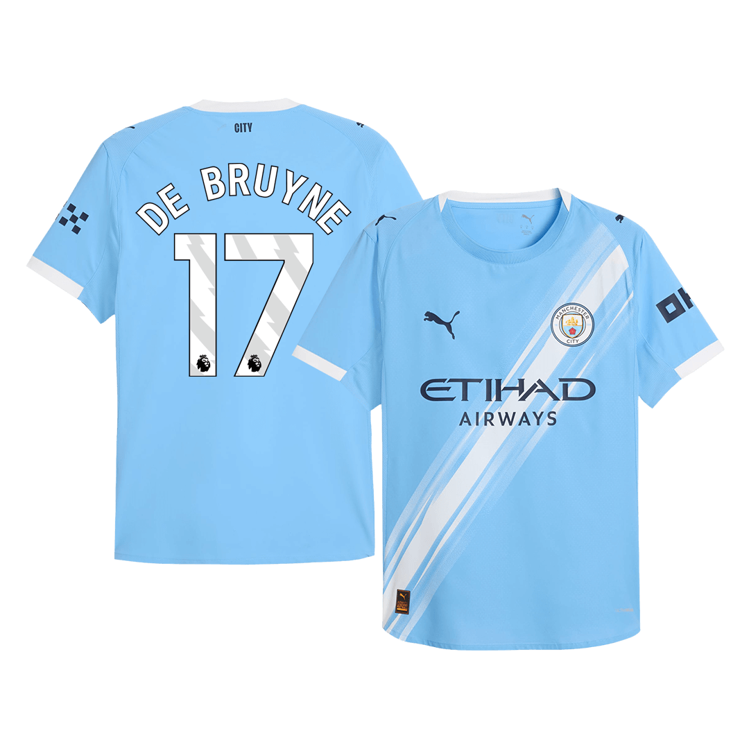 Manchester City DE BRUYNE #7 Domácí Fotbalový dres 2025/26 – verze pro hráče