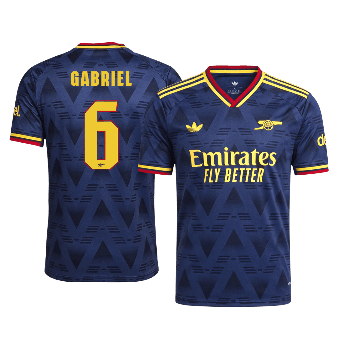 Arsenal GABRIEL #6 Pryč Fotbalový dres 2026/27 - verze pro hráče - UCL