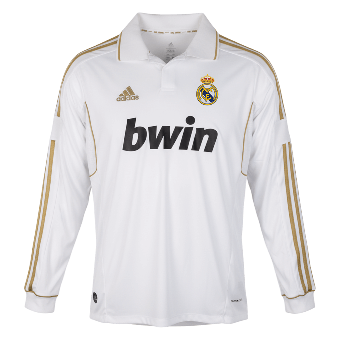 Real Madrid Domov Retro Long Sleeve fotbalový dres 2011/12