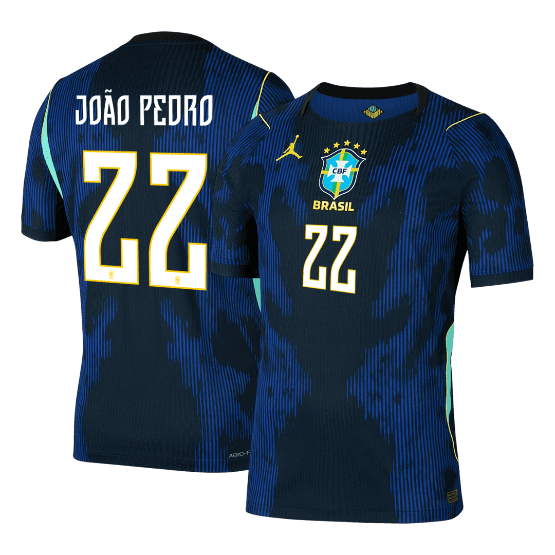 Brazil JOÃO PEDRO #22 Pryč Fotbalový dres Mistrovství světa 2026 - verze pro hráče
