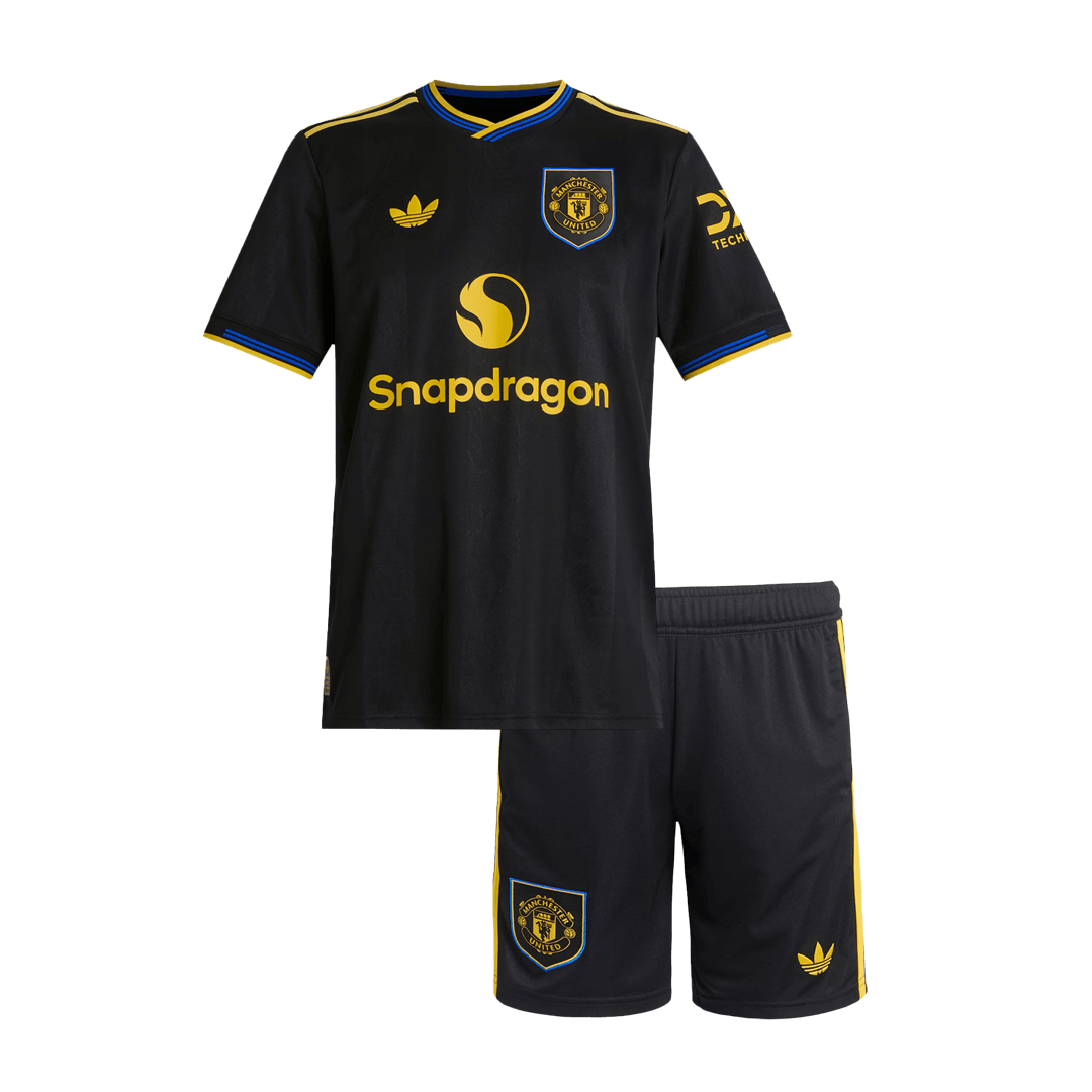 Děti Manchester United Třetí pryč Fotbalový dres 2025/26