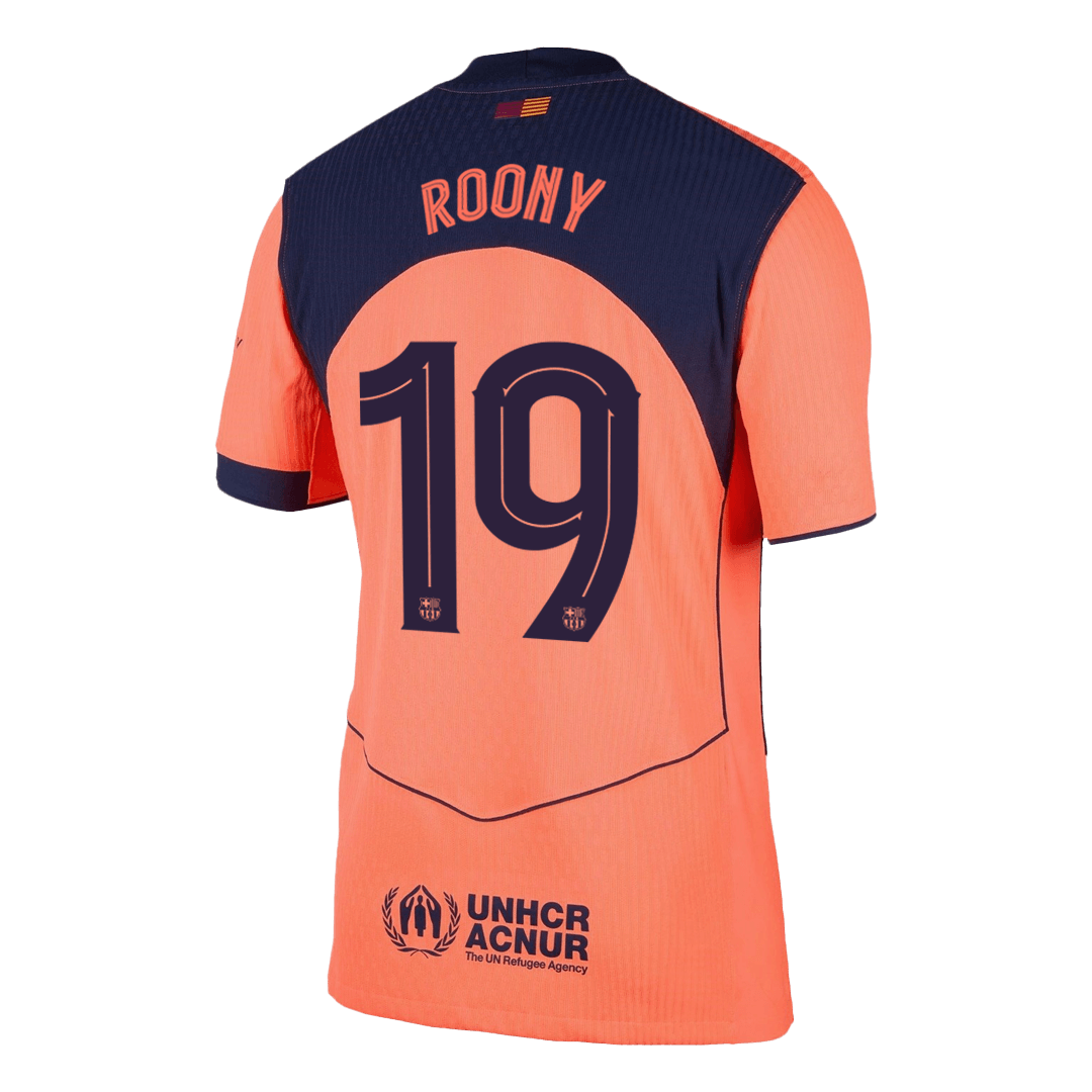 Barcelona ROONY #19 Třetí pryč Fotbalový dres 2025/26 - verze pro hráče - UCL