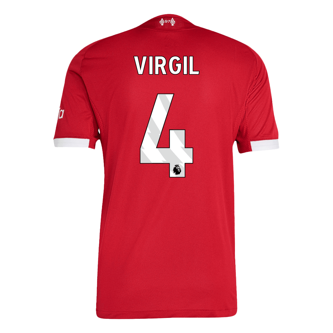 Liverpool VIRGIL #4 Domácí Fotbalový dres 2025/26 – verze pro hráče