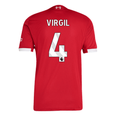 Liverpool VIRGIL #4 Domácí Fotbalový dres 2025/26 – verze pro hráče