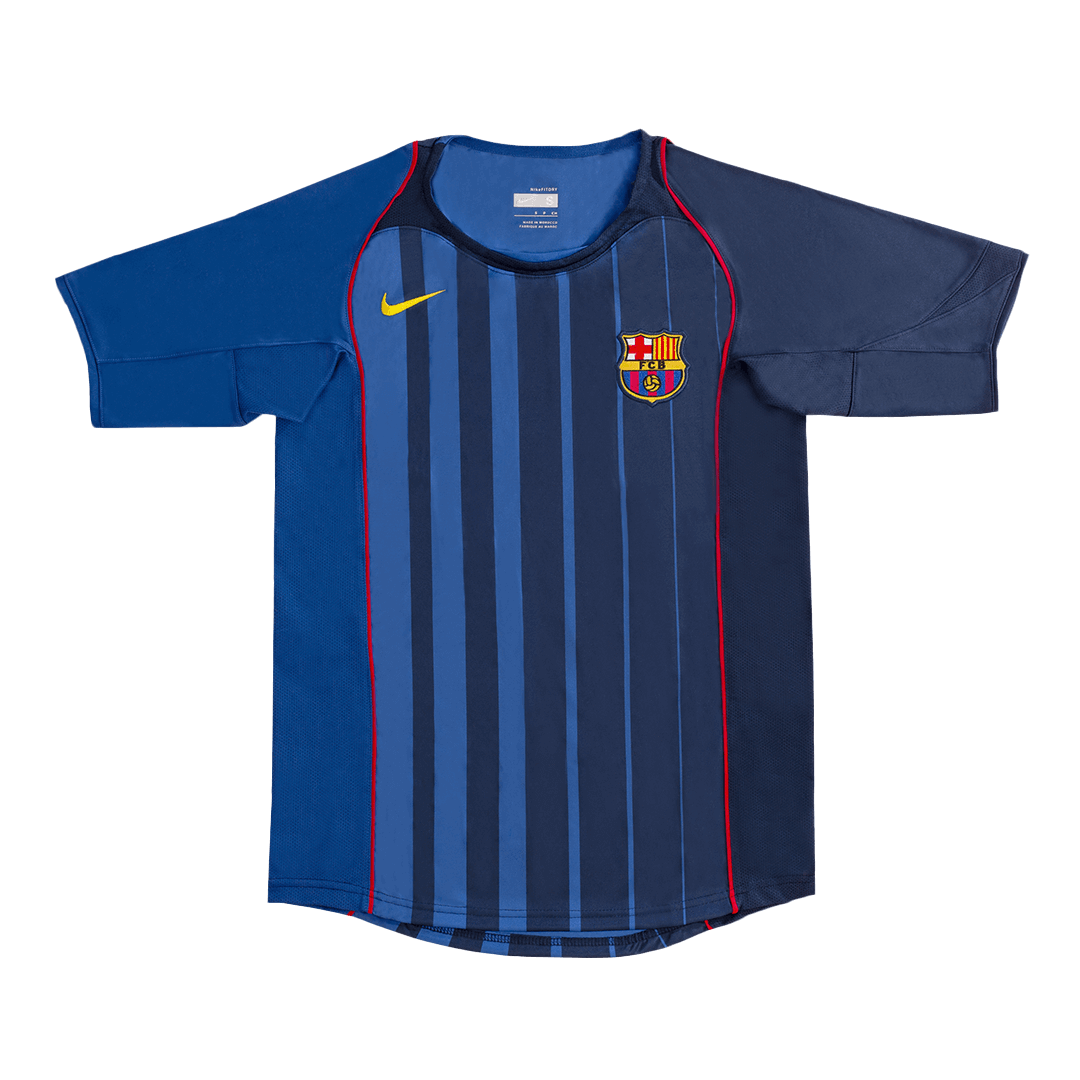 Barcelona RONALDINHO #10 away retro football jersey 2004/05