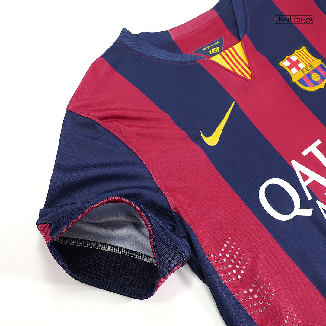 Barcelona SUÁREZ #9 Home Retro Football Jersey 2014/15