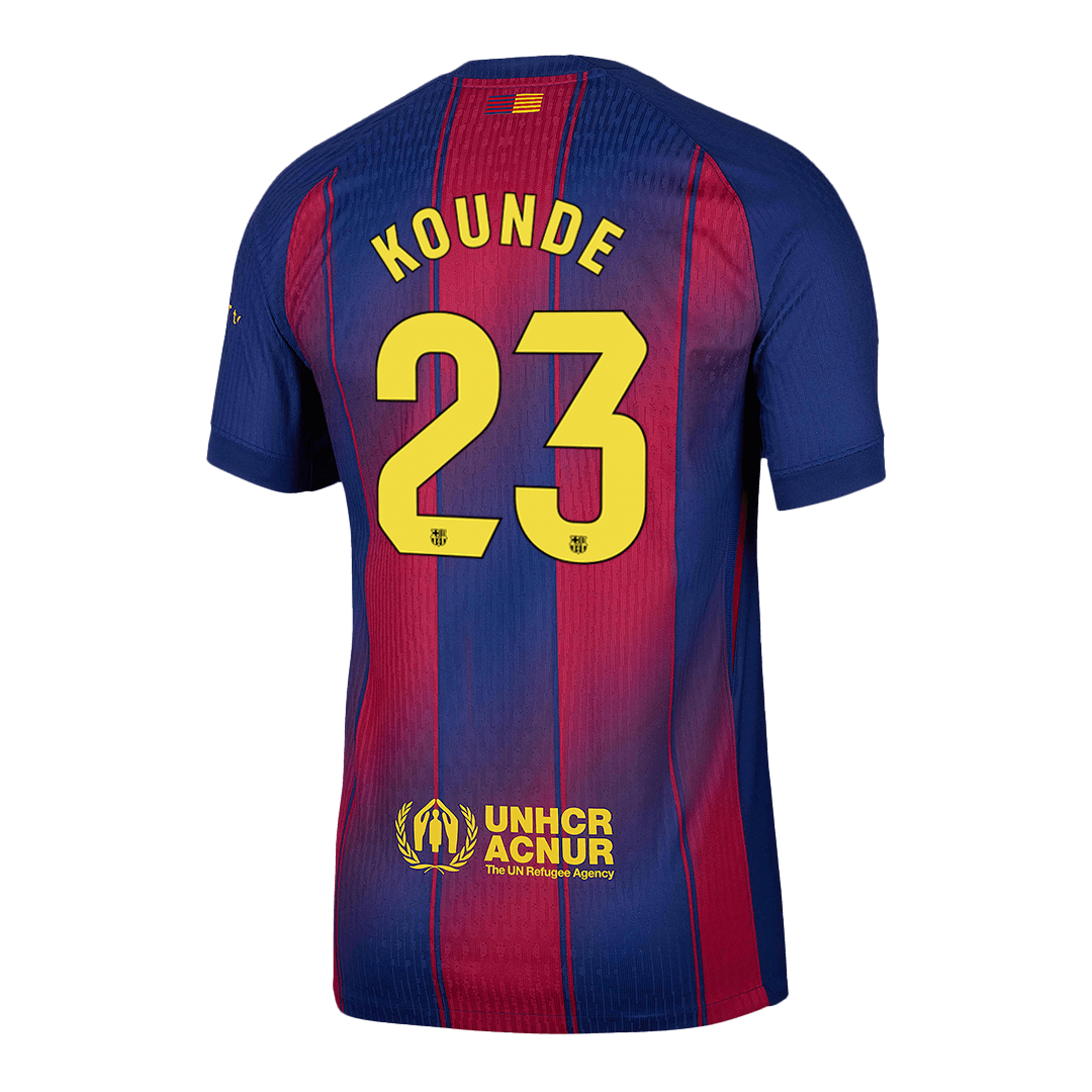 Barcelona KOUNDE #23 Domov Fotbalový dres 2025/26 - verze pro hráče