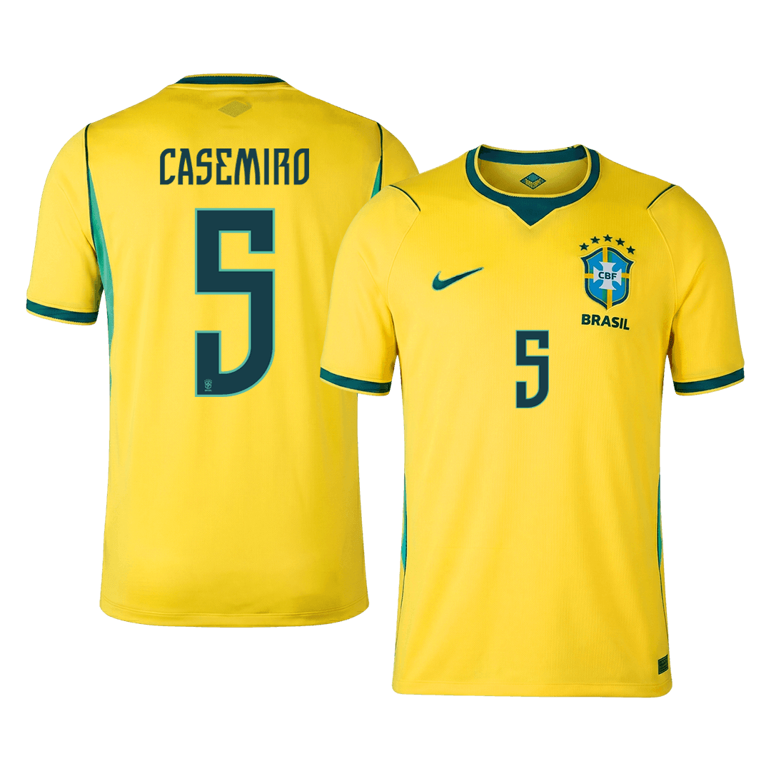 Pánské Brazil CASEMIRO #5 Domov Fotbalový dres Mistrovství světa 2026