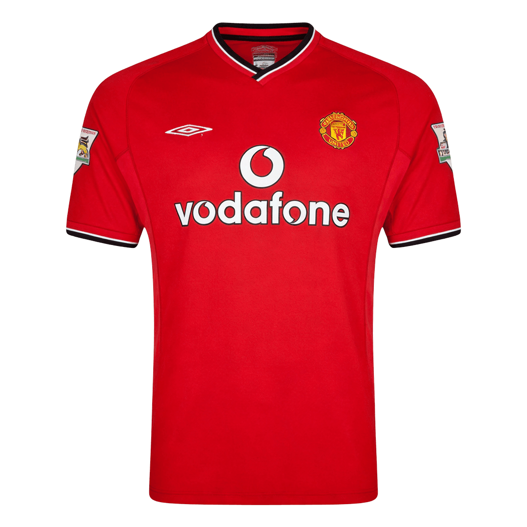 Manchester United Domov Retro fotbalový dres 2000/02