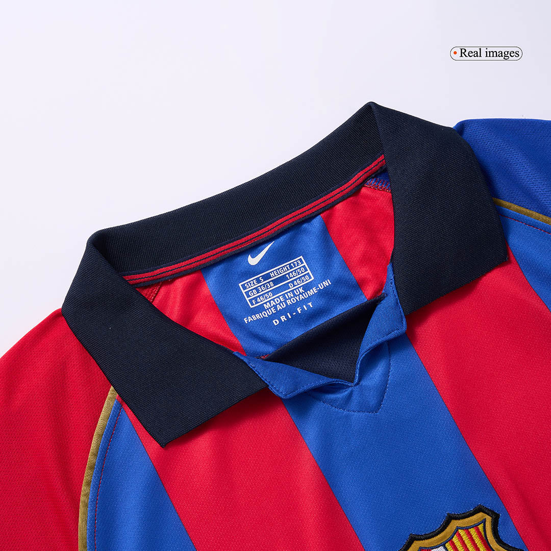 Barcelona XAVI #6 Home Retro Football Jersey 2001/02