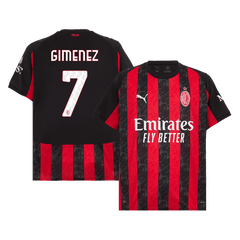 Muži AC Milán GIMENEZ #7 Domácí fotbalový dres 2025/26