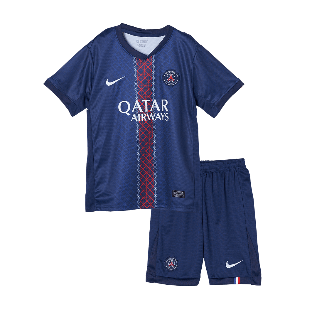 PSG Kids Home Jersey Kit (Shirt + Shorts) 2025/26