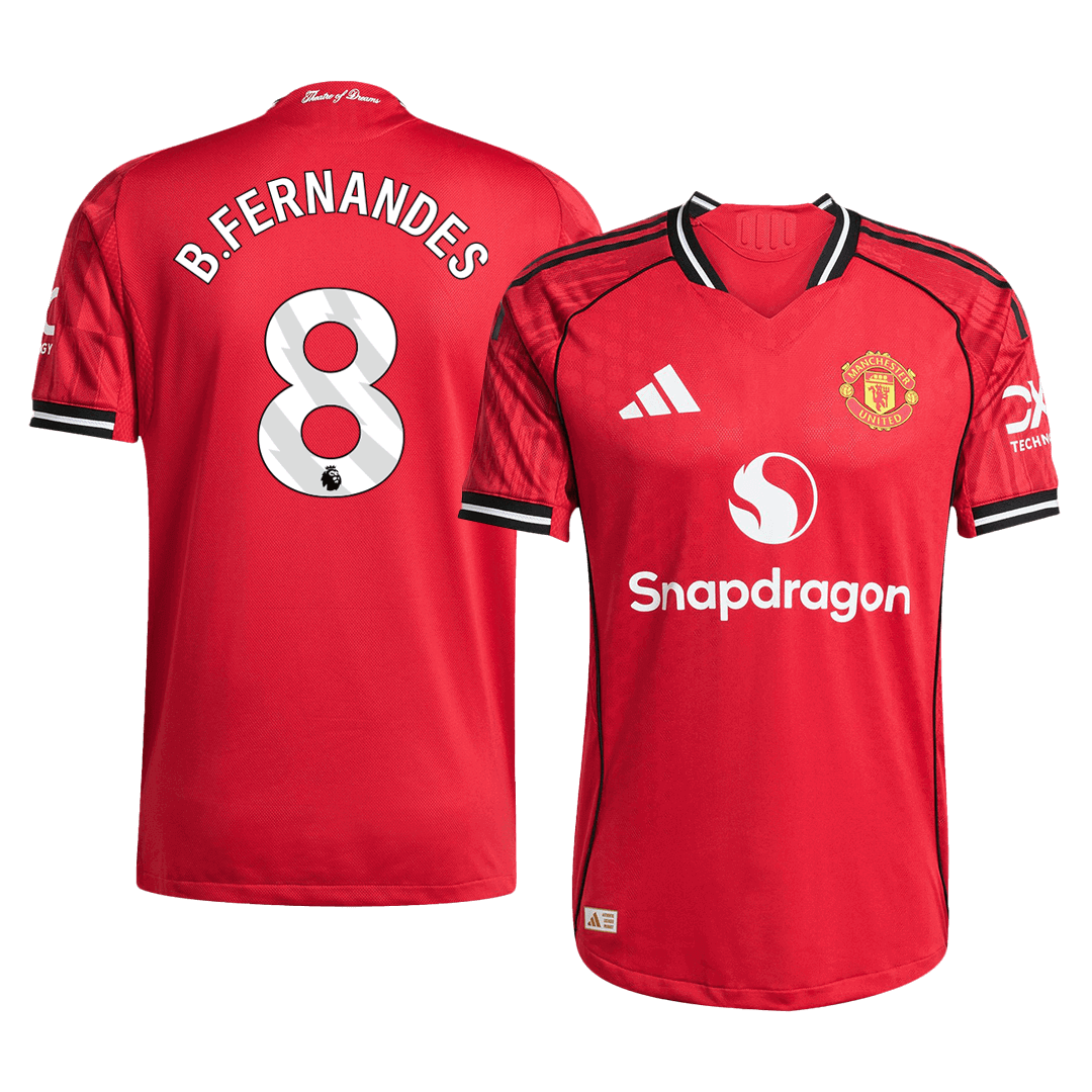 Manchester United B.FERNANDES #8 Domácí Fotbalový dres 2025/26 – verze pro hráče