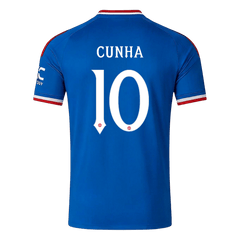 Pánské Manchester United CUNHA #10 Pryč Fotbalový dres 2026/27 - UCL
