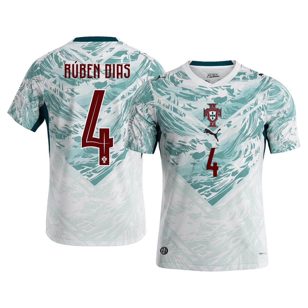 Pánské Portugal RÚBEN DIAS #4 Pryč Fotbalový dres Mistrovství světa 2026