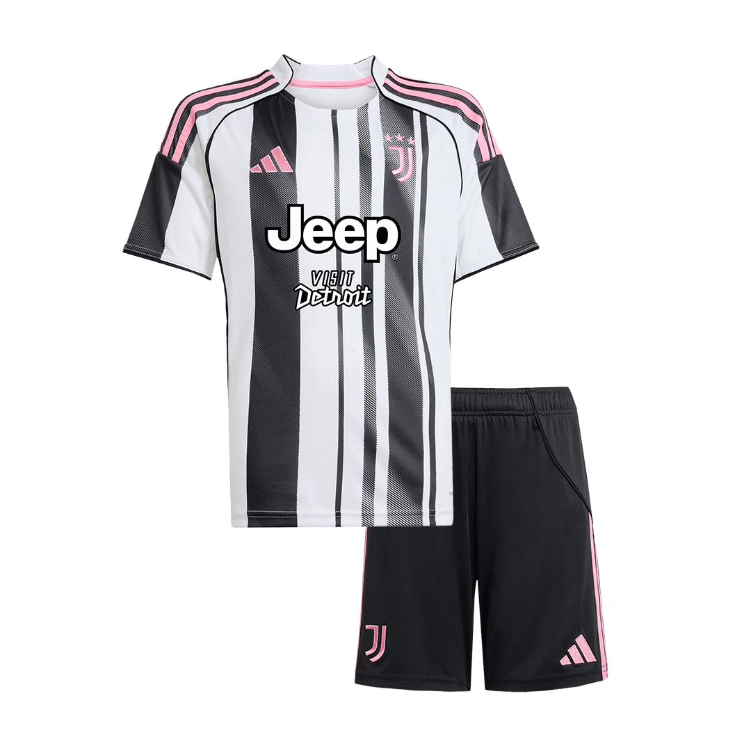 Juventus Kids Home Jersey Kit (Shirt + Shorts) 2025/26