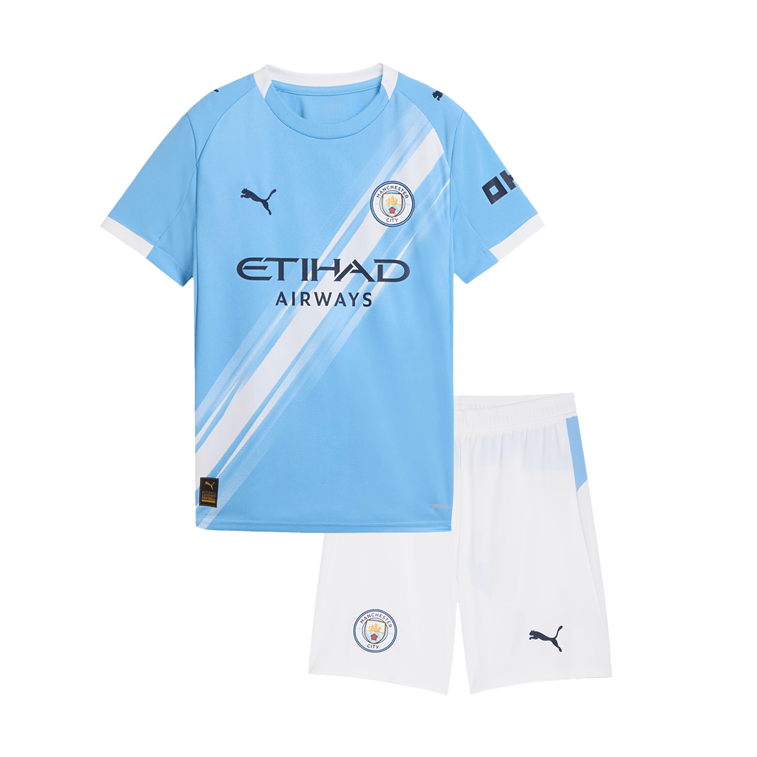 Dětská souprava domácího dresu Manchester City (dres + šortky) 2025/26
