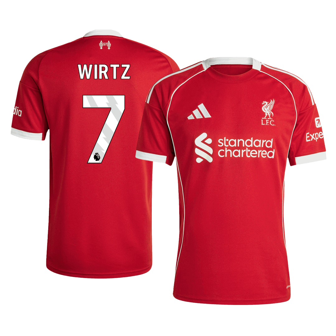 Pánský domácí fotbalový dres Liverpool WIRTZ #7 2025/26