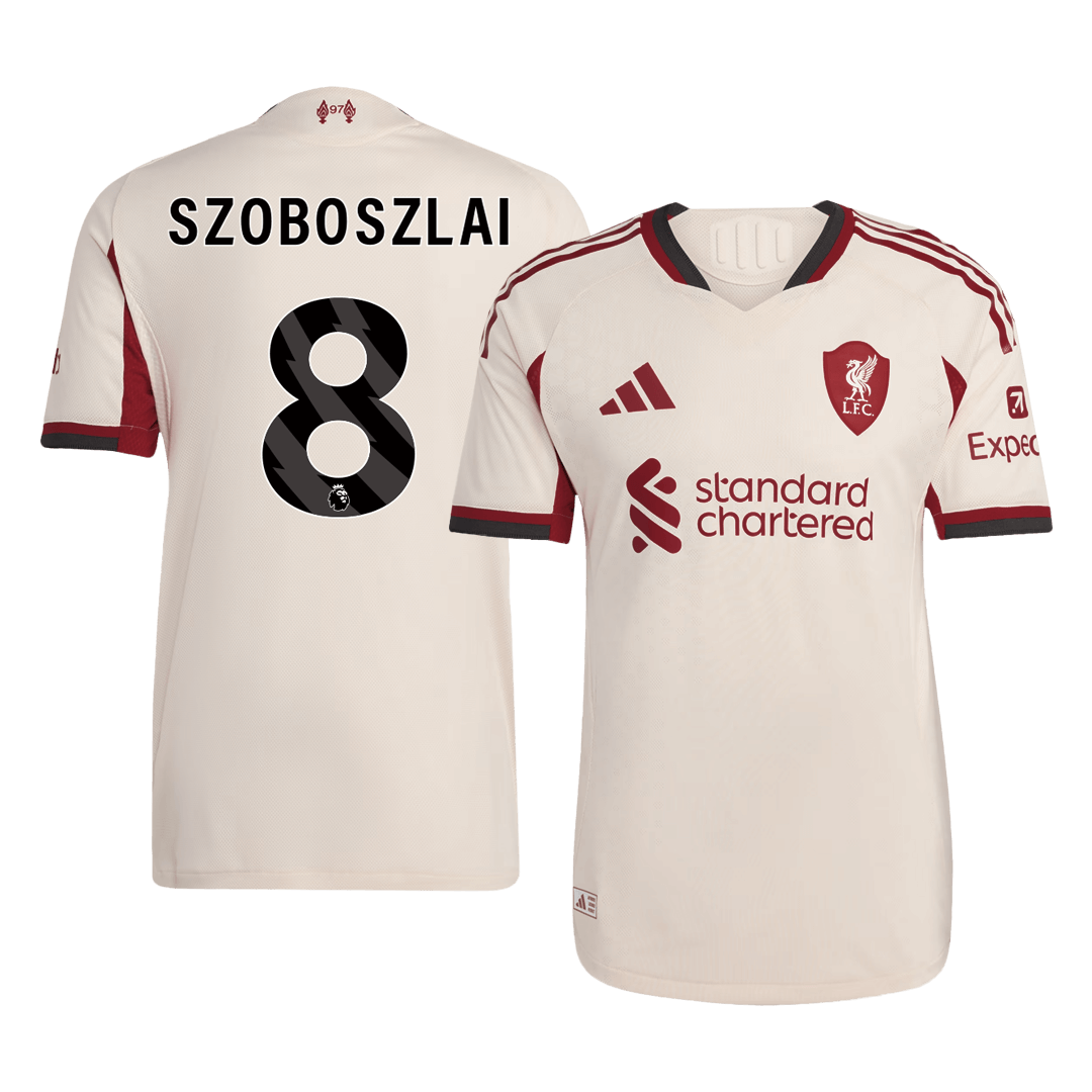 Liverpool SZOBOSZLAI #8 Pryč Fotbalový dres 2025/26 - verze pro hráče
