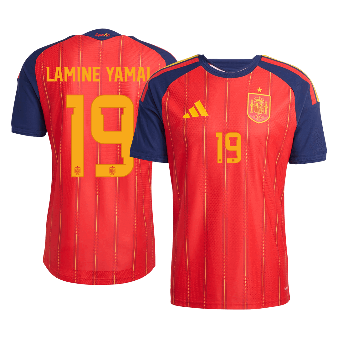 Spain LAMINE YAMAL #19 Domov Fotbalový dres Mistrovství světa 2026 - verze pro hráče