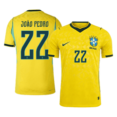 Brazil JOÃO PEDRO #22 Domov Fotbalový dres Mistrovství světa 2026 - verze pro hráče