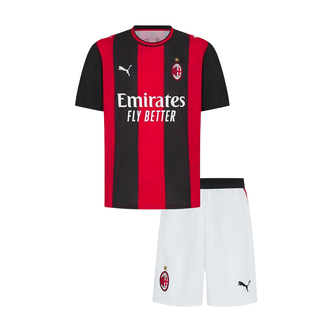 Děti AC Milan Domov Fotbalový dres Kit(dres + šortky) 2026/27