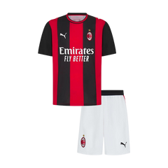 Děti AC Milan Domov Fotbalový dres Kit(dres + šortky) 2026/27