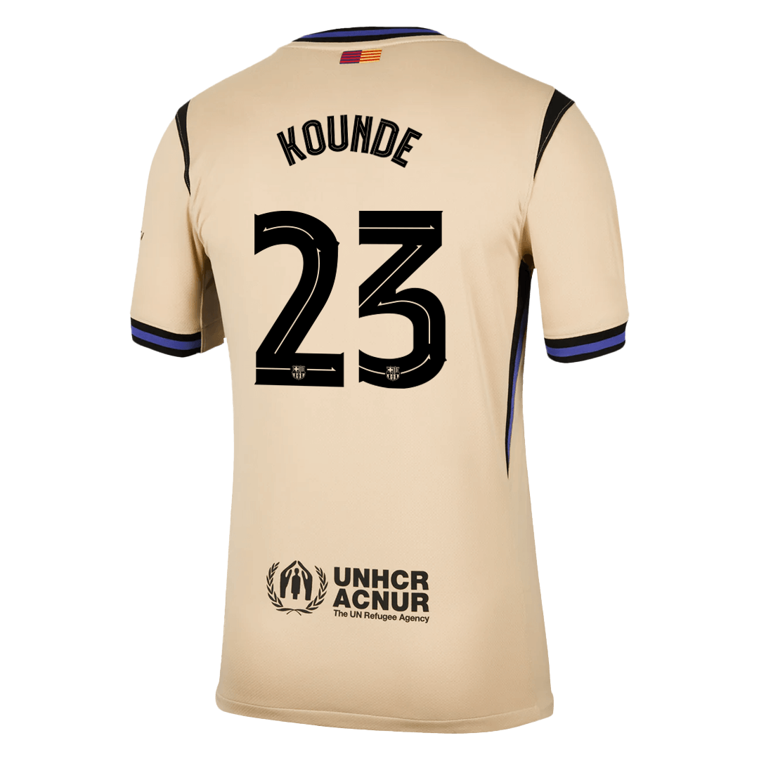 Pánské Barcelona KOUNDE #23 Pryč Fotbalový dres 2025/26 - UCL