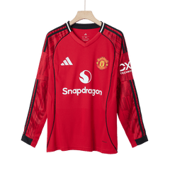 Pánský fotbalový dres Manchester United Domácí s dlouhým rukávem 2025/26