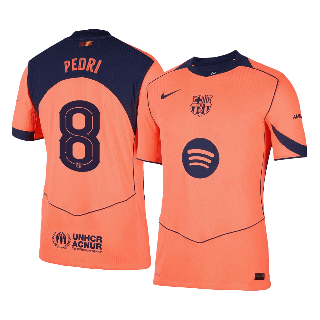 Barcelona PEDRI #8 Třetí pryč Fotbalový dres 2025/26 - verze pro hráče - UCL