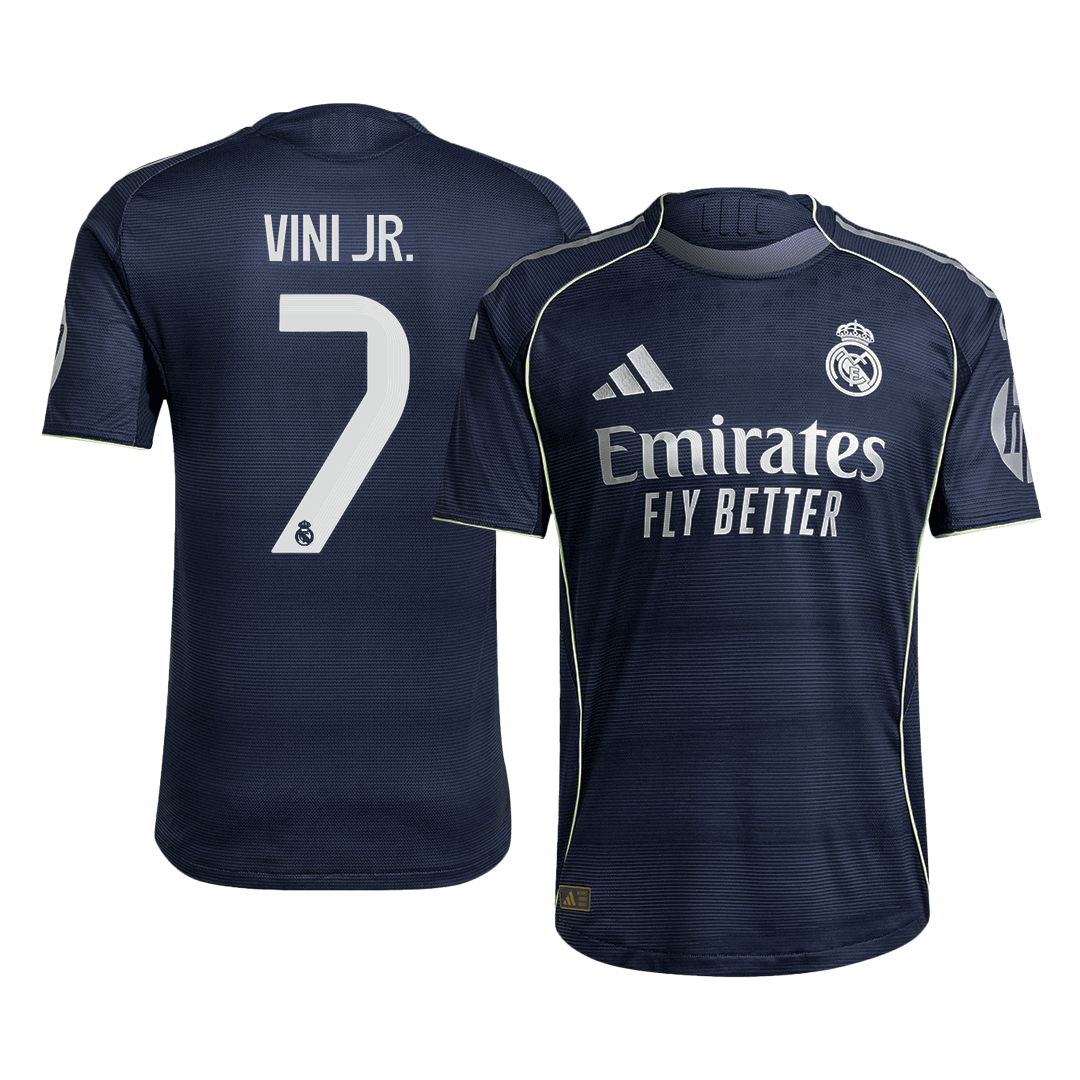 Real Madrid VINI JR. #7 Venkovní fotbalový dres 2025/26 – verze pro hráče