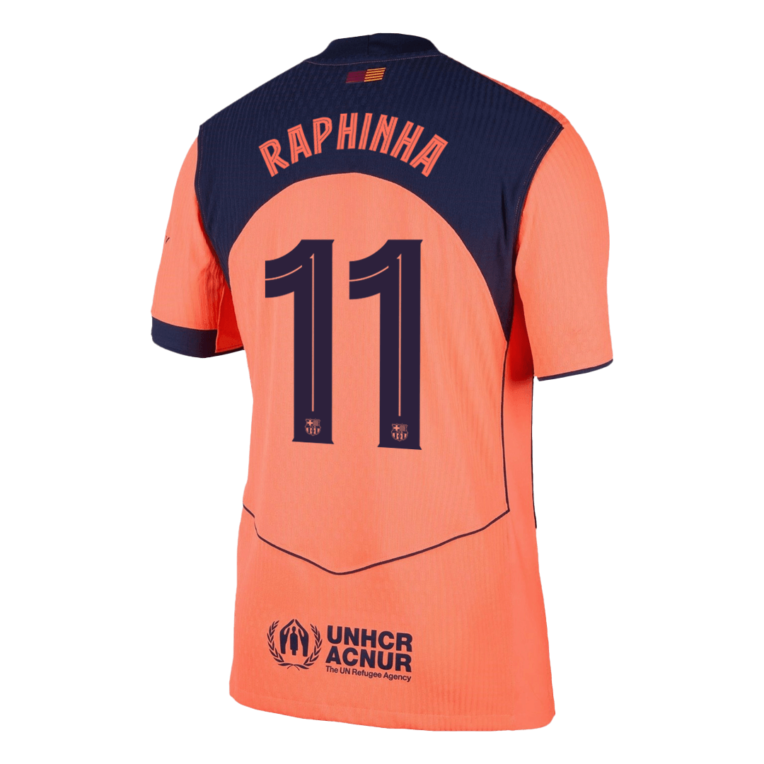 Barcelona RAPHINHA #11 Třetí pryč Fotbalový dres 2025/26 - verze pro hráče - UCL