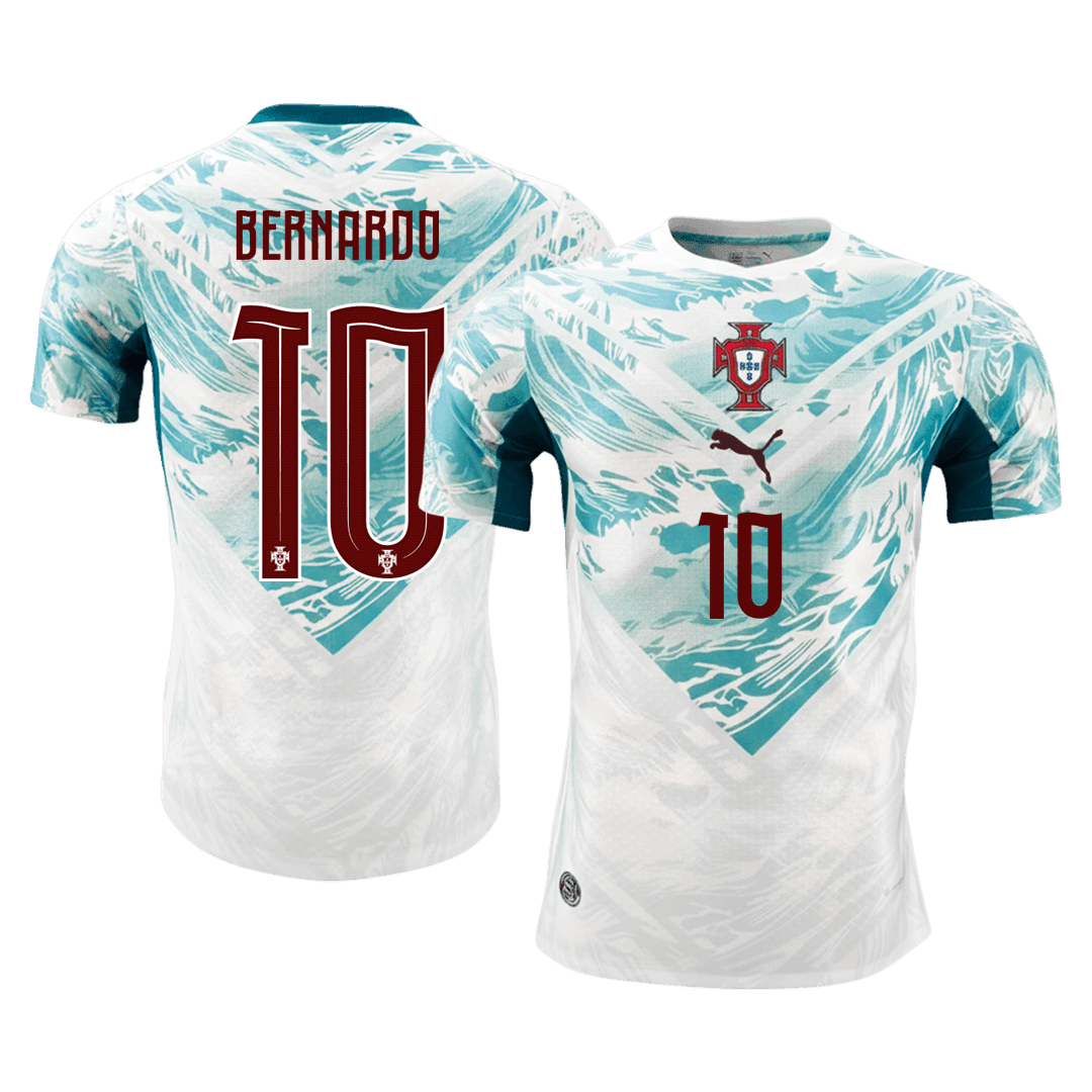 Portugal BERNARDO #10 Pryč Fotbalový dres Mistrovství světa 2026 - verze pro hráče