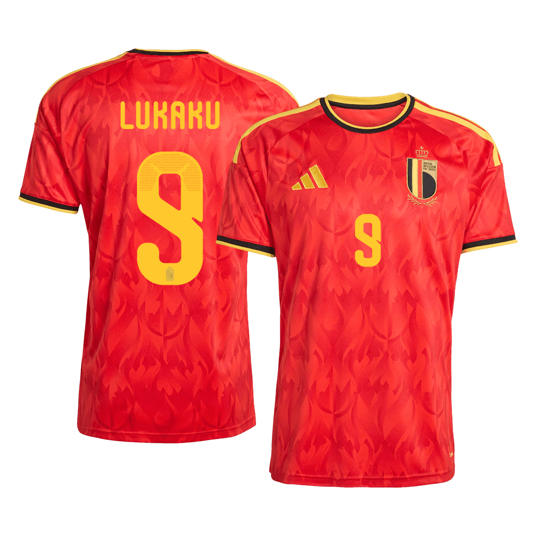 Pánské Belgium LUKAKU #9 Domov Fotbalový dres Mistrovství světa 2026