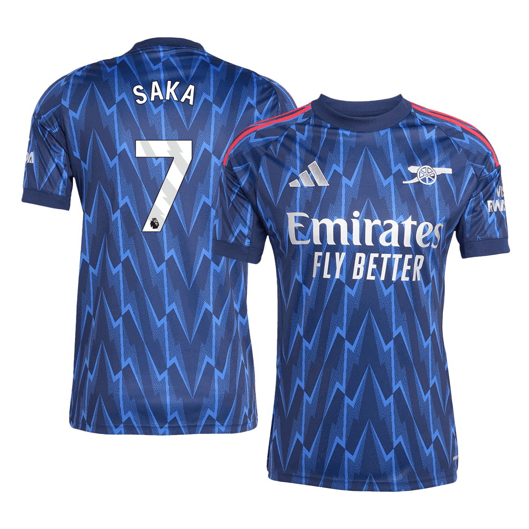 Mužský venkovní fotbalový dres Arsenal SAKA #7 2025/26