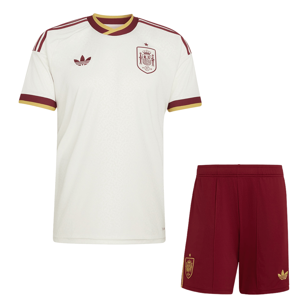 Pánské Spain Pryč World Cup Fotbalový dres (Jersey+Shorts) Kit Mistrovství světa2026