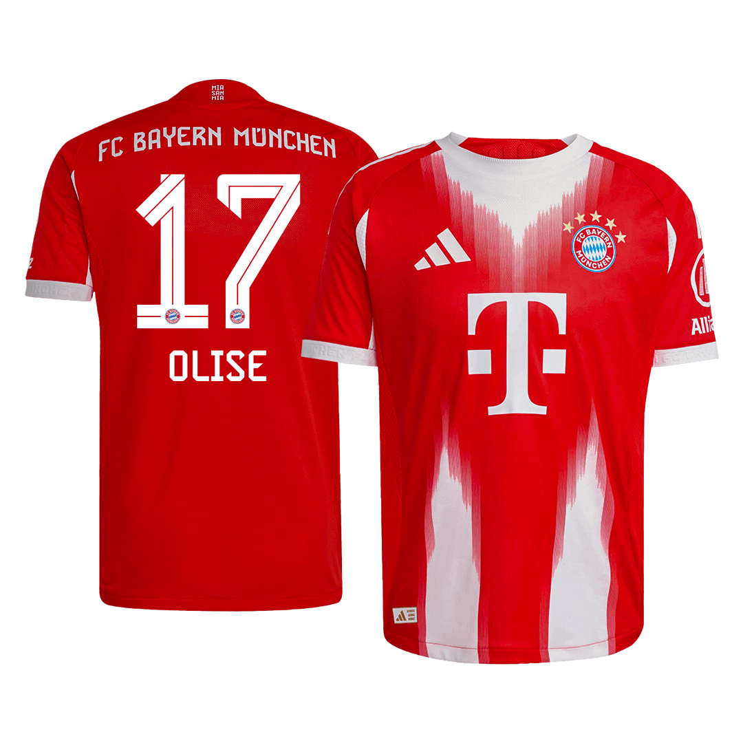 Bayern Munich OLISE #17 Domov Fotbalový dres 2025/26 - verze pro hráče