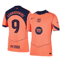 Barcelona LEWANDOWSKI #9 Třetí pryč Fotbalový dres 2025/26 - verze pro hráče - UCL