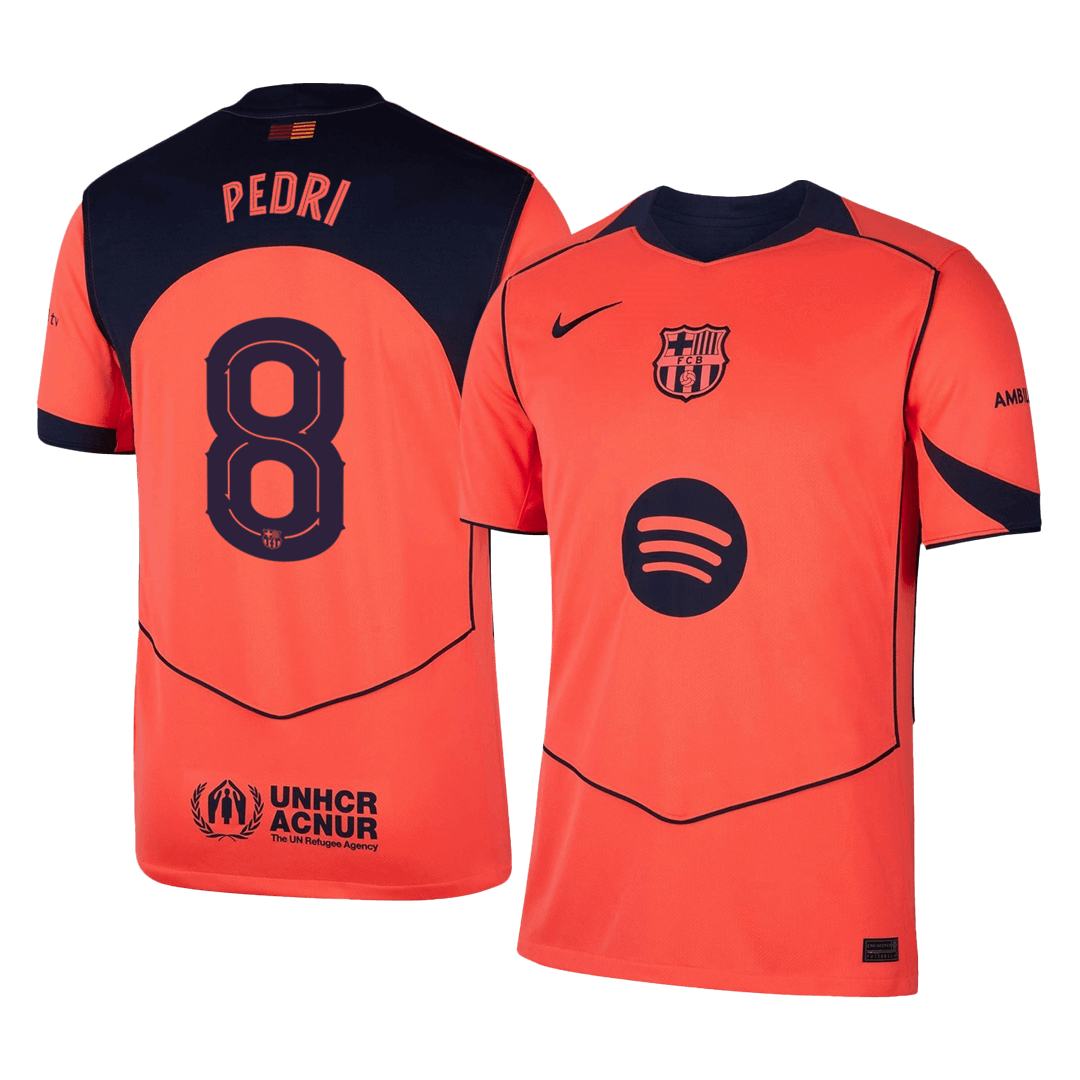 Pánské Barcelona PEDRI #8 Třetí pryč Fotbalový dres 2025/26 - UCL