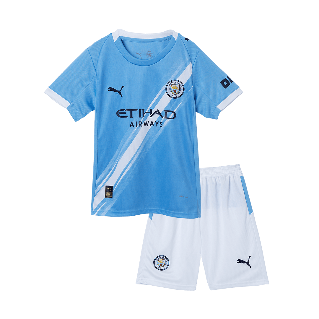 Dětská souprava domácího dresu Manchester City (dres + šortky) 2025/26