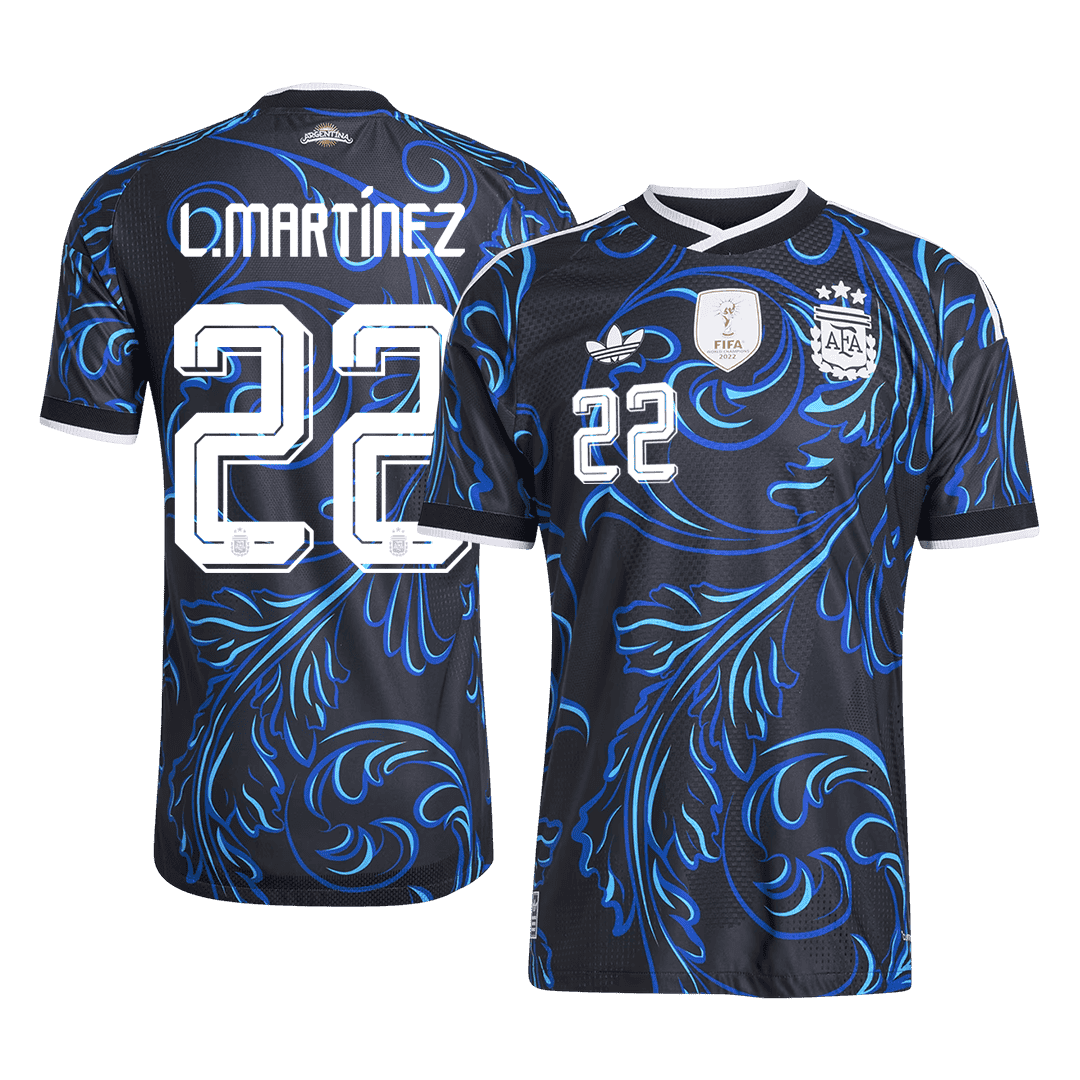 Argentina L. MARTÍNEZ #22 Pryč Fotbalový dres Mistrovství světa 2026 - verze pro hráče