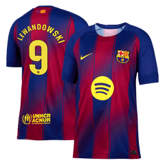 Men's Barcelona LEWANDOWSKI #9 Home Football Jersey 2025/26