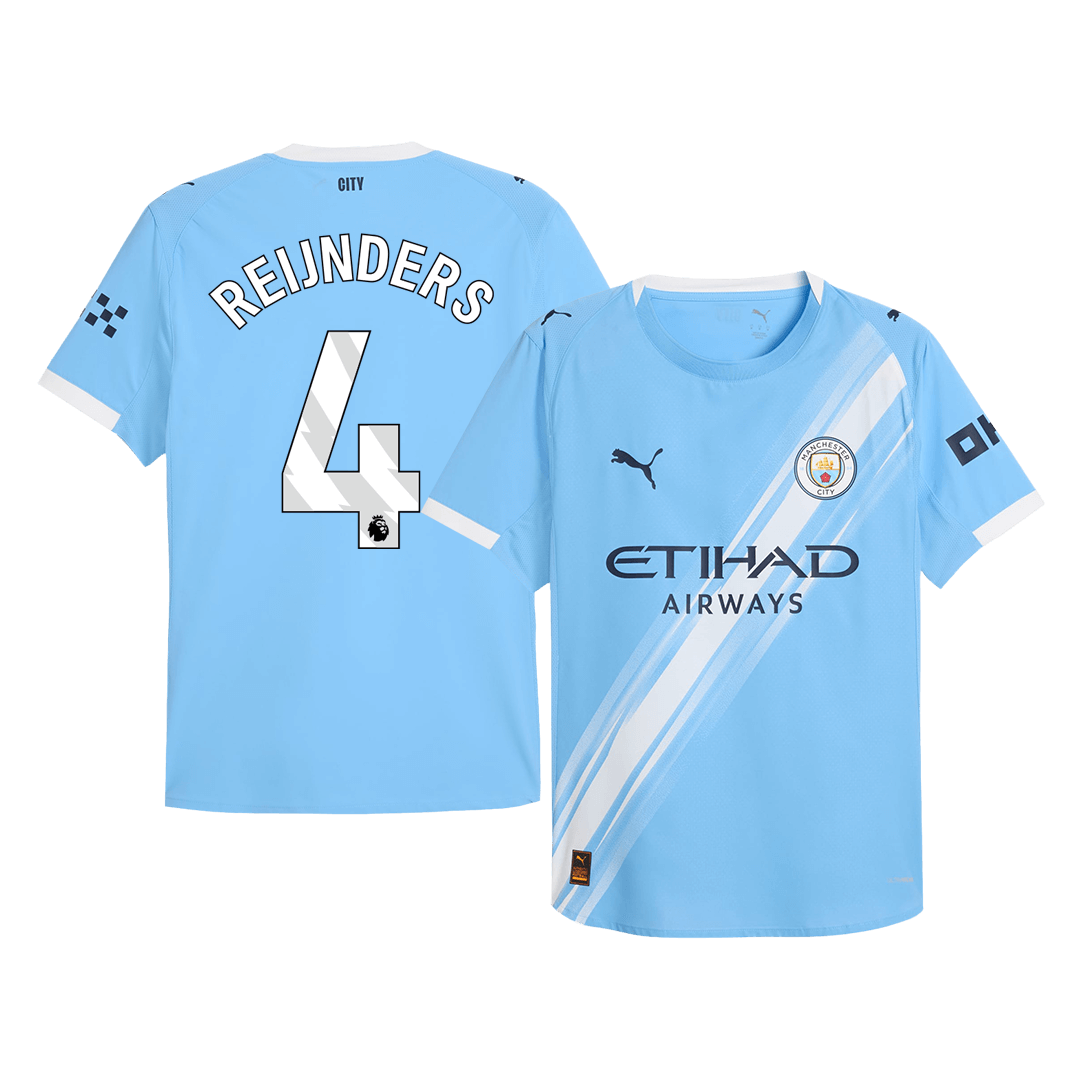 Manchester City REIJNDERS #4 Domov Fotbalový dres 2025/26 - verze pro hráče