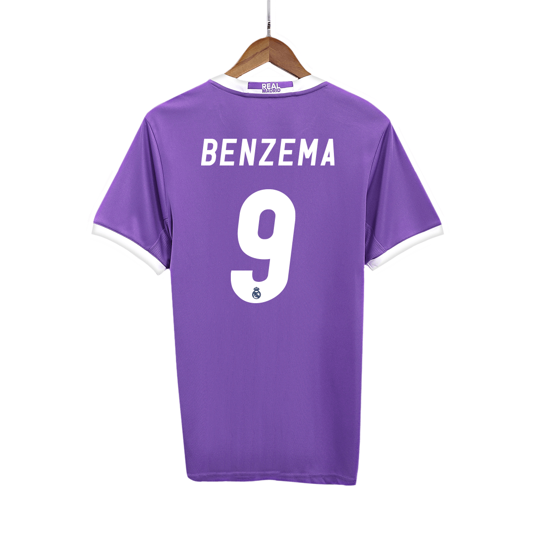Retro fotbalový dres Real Madrid BENZEMA #9 venku 2016/17