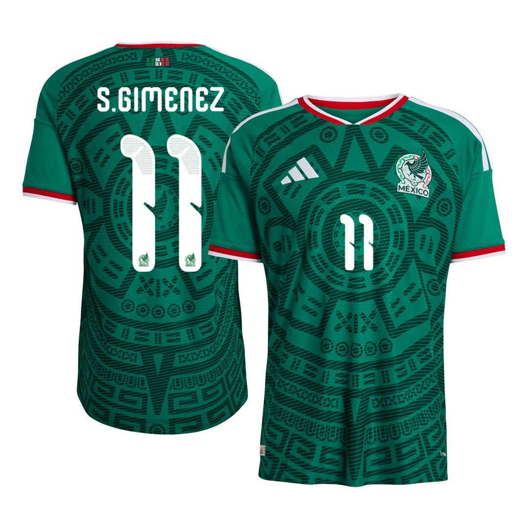 Mexico S.GIMENEZ #11 Domov Fotbalový dres Mistrovství světa 2026 - verze pro hráče