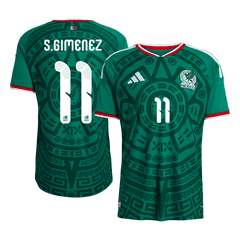 Mexico S.GIMENEZ #11 Domov Fotbalový dres Mistrovství světa 2026 - verze pro hráče