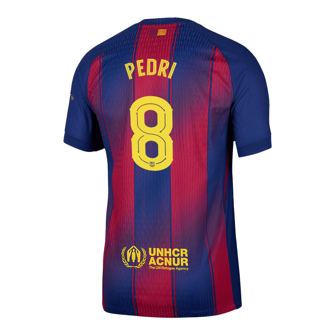 Barcelona PEDRI #8 Home Football Shirt 2025/26 UCL - Player Version